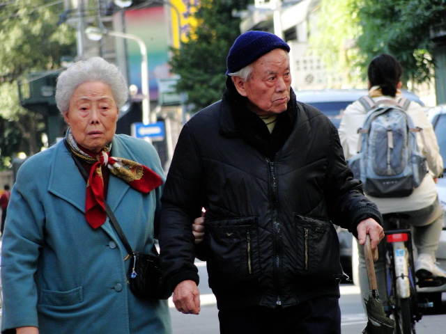 Taiwan senior citizens, couple