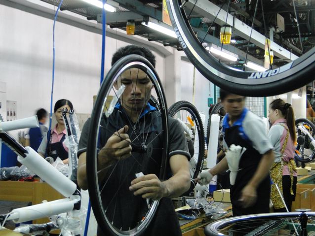 Giant bikes factory Taiwan