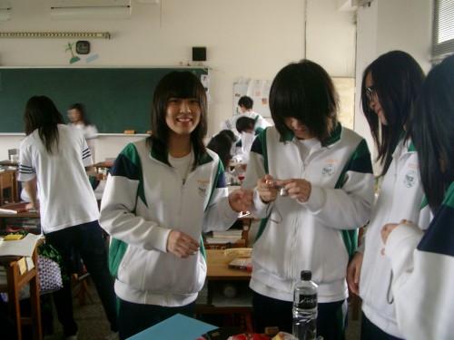 Schülerinnen Taiwan Schuluniform