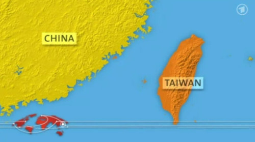 ARD Weltspiegel Karte Taiwan China