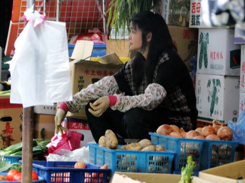 Taiwan Marktstand Gemüse