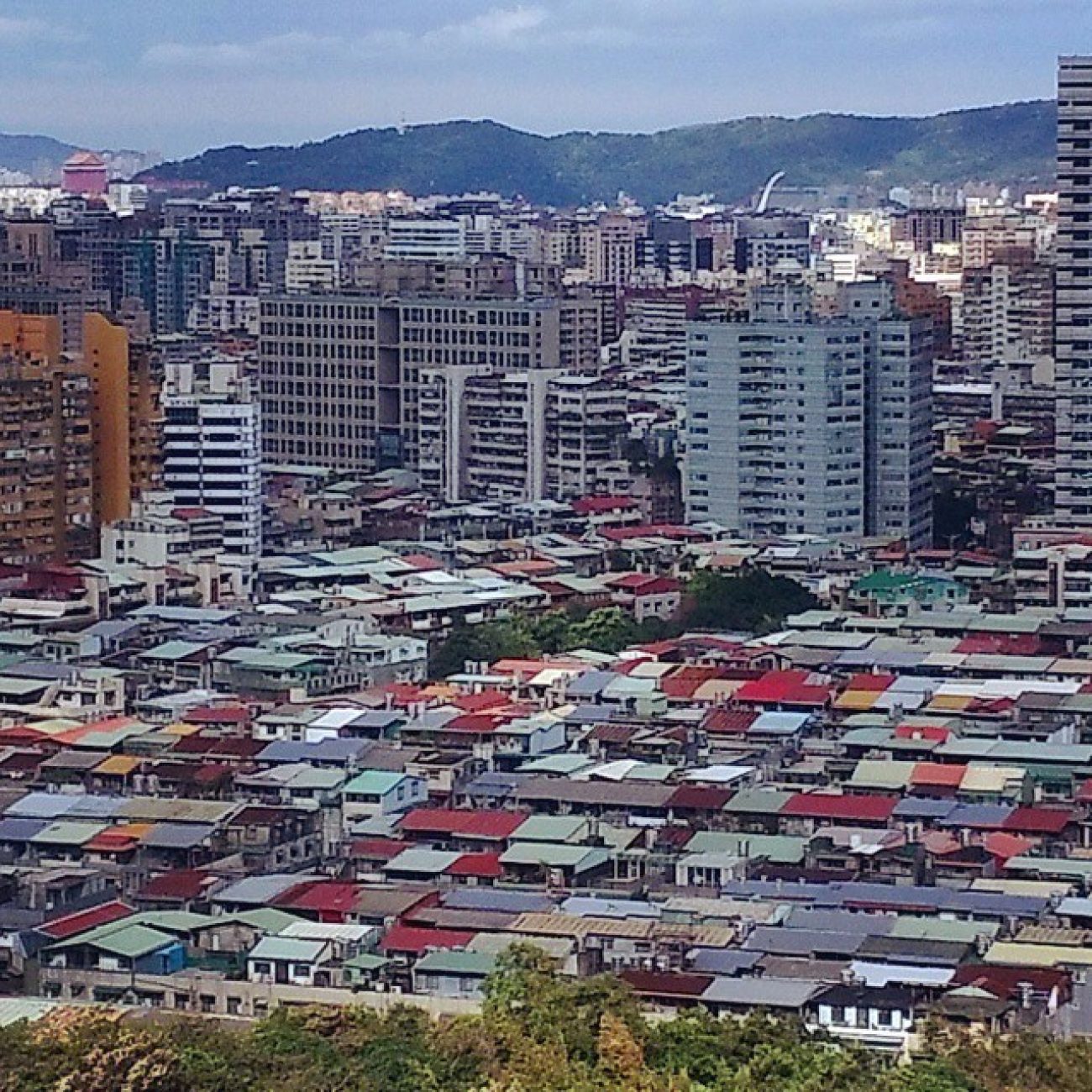 Taipei. Home of the corrugated metal roof.
