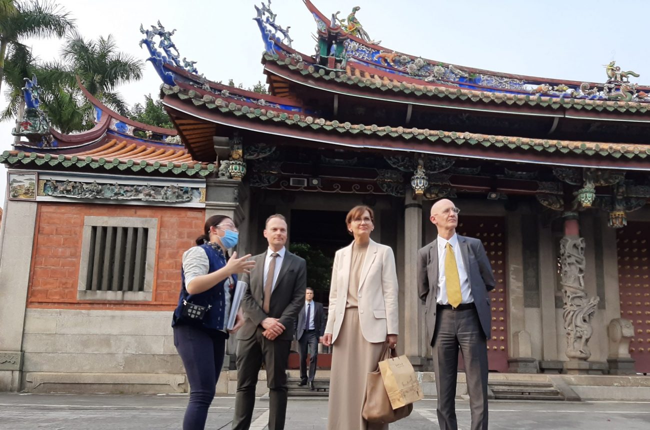 Besuch im Konfuziustempel von Taipeh