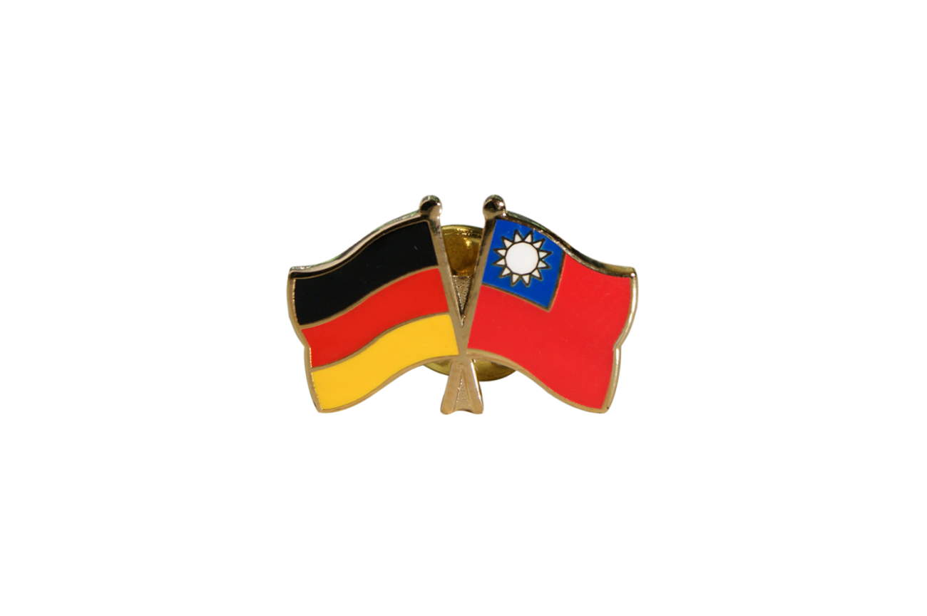 Flaggen freundschaftspin deutschland taiwan